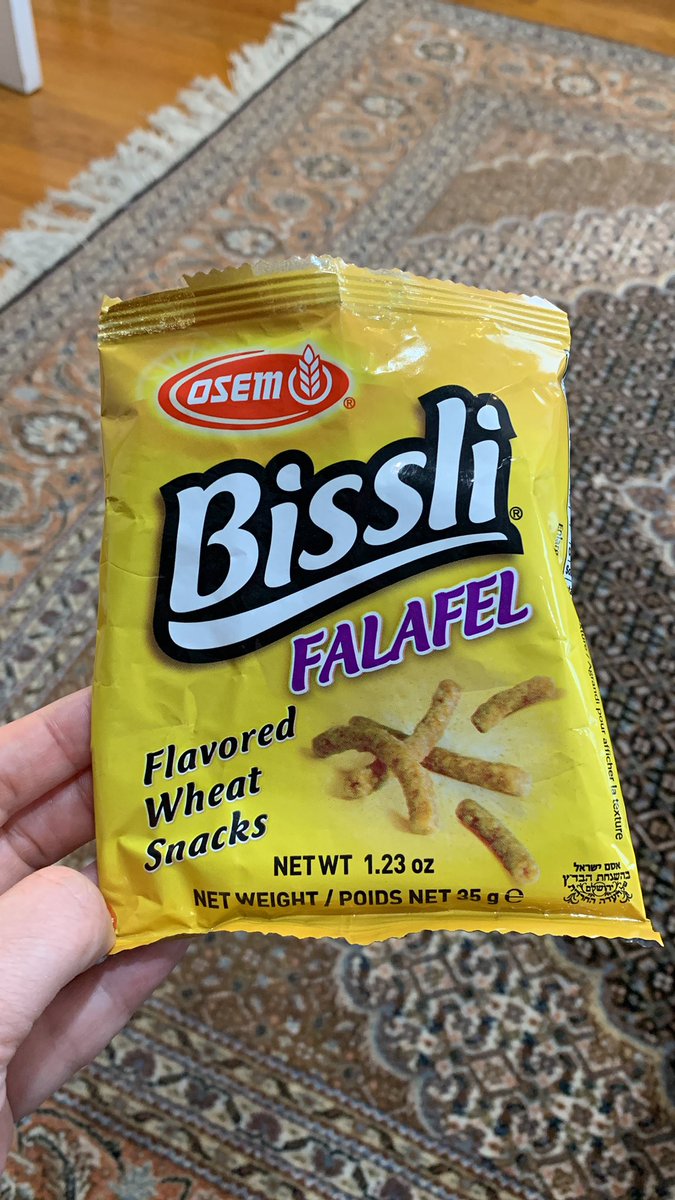 Hey #BDS supporters boycotting @Israel: look what I just had as a snack with my lunch. 🤣 🤣  #IsraeliFalafel #Bissli #IraniansStandWithIsrael