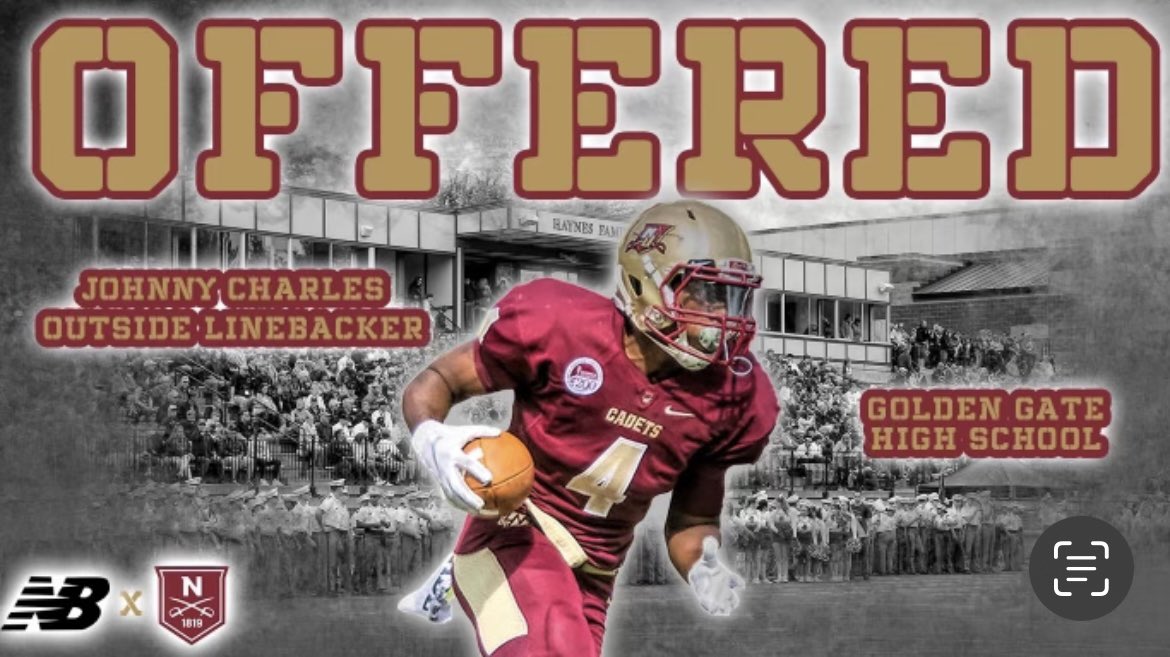 Johnny Charles (@_johnny_charles) on Twitter photo Blessed to receive a offer from Norwich
University <a href="/CoachJohnsonOL/">𝘽𝙤𝙗𝙗𝙮 𝙅𝙤𝙝𝙣𝙨𝙤𝙣 𝙄𝙄𝙄</a> <a href="/coachPJGibbs/">Coachgibbs M.ED</a>
<a href="/CoachKleinmeyer/">Tommy Kleinmeyer</a> <a href="/CoachBigica/">Nick Bigica</a>
@CoachFields53 <a href="/JesusAcostaFL/">Coach Jesus</a> <a href="/Coach_Dyer/">Justin Dyer</a> Blessed to receive a offer from Norwich
University <a href="/CoachJohnsonOL/">𝘽𝙤𝙗𝙗𝙮 𝙅𝙤𝙝𝙣𝙨𝙤𝙣 𝙄𝙄𝙄</a> <a href="/coachPJGibbs/">Coachgibbs M.ED</a>
<a href="/CoachKleinmeyer/">Tommy Kleinmeyer</a> <a href="/CoachBigica/">Nick Bigica</a>
@CoachFields53 <a href="/JesusAcostaFL/">Coach Jesus</a> <a href="/Coach_Dyer/">Justin Dyer</a>