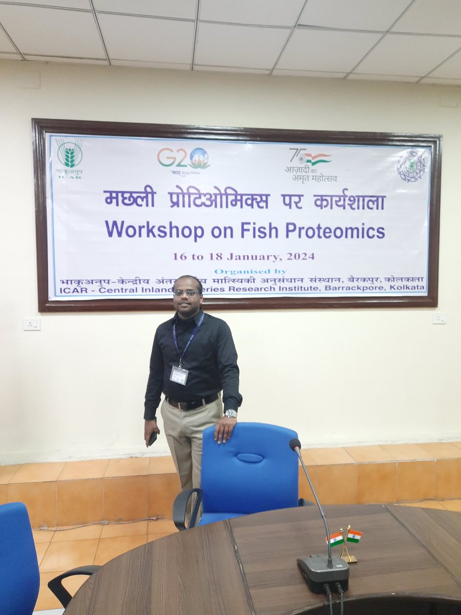 uttam70615's tweet photo. A feeling of accomplishment on successfully completing the Workshop on Fish Proteomics at ICAR-Central Inland Fisheries Research Institute, Barrackpore Kolkata West Bengal

16.01.2024 to 18.01.2024 https://t.co/JdFpBKW5kk