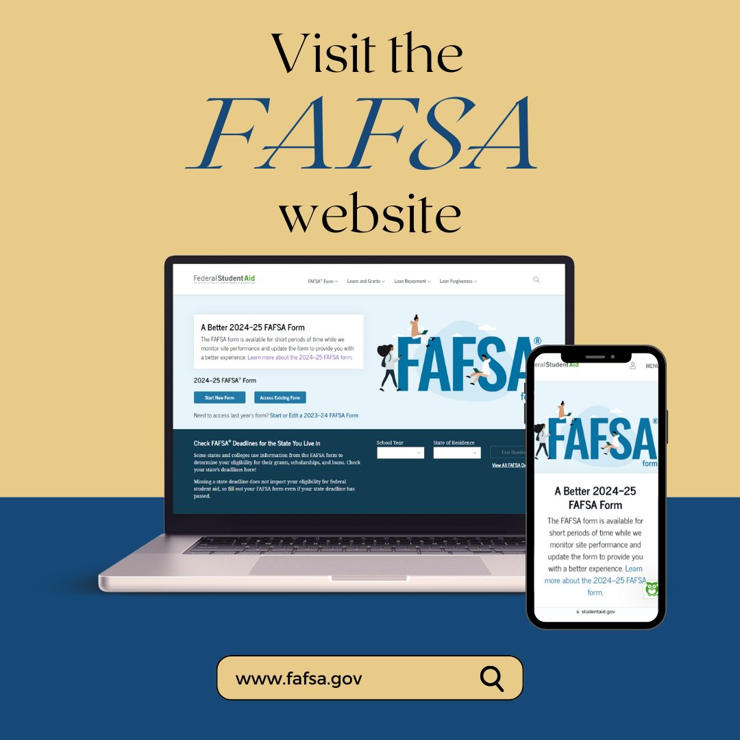 Get money for college – file your FAFSA today! Use our school code: 001839. fafsa.gov