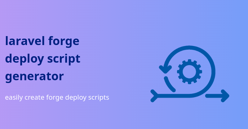 PatDeveloper's tweet photo. I've just developed an innovative application that simplifies the process of generating deploy scripts for Laravel Forge! 🚀
🔗 Check it out here: https://t.co/7zPYR7gPZW

I'm eager to hear your thoughts and feedback. Your insights are invaluable in making this tool even better! https://t.co/MIJmrmytzh