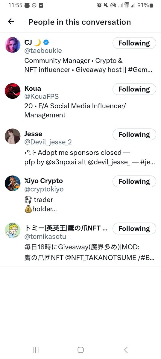 JKHEEMANIFEST's tweet photo. @taeboukie @tomikasotu @KouaFPS @cryptokiyo @Devil_jesse_2 Done https://t.co/XIfS3lYP9C