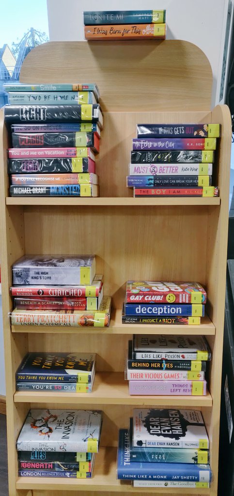 Book spine poetry in #LibraryClub today!