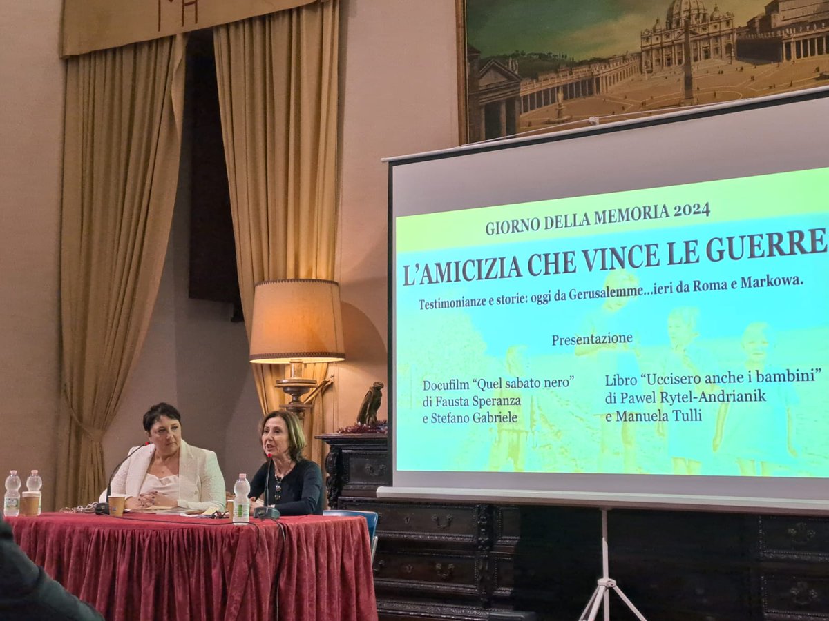Facoltà di Scienze dell'Educazione Auxilium (@pfse_auxilium) on Twitter photo Una serata verso il Giorno della Memoria 2024. Grazie a <a href="/manutulli/">Manuela Tulli</a>, <a href="/xRytel/">ks. Paweł Rytel-Andrianik</a>, <a href="/FaustaSperanza/">Fausta Speranza</a>, @grazialoparco per averci ricordato che "l'amicizia vince le guerre" di ieri e di oggi e che non dimenticare significa vigilare e difendere il bene, la bellezza, la fiducia, l'umanità. Una serata verso il Giorno della Memoria 2024. Grazie a <a href="/manutulli/">Manuela Tulli</a>, <a href="/xRytel/">ks. Paweł Rytel-Andrianik</a>, <a href="/FaustaSperanza/">Fausta Speranza</a>, @grazialoparco per averci ricordato che "l'amicizia vince le guerre" di ieri e di oggi e che non dimenticare significa vigilare e difendere il bene, la bellezza, la fiducia, l'umanità.
