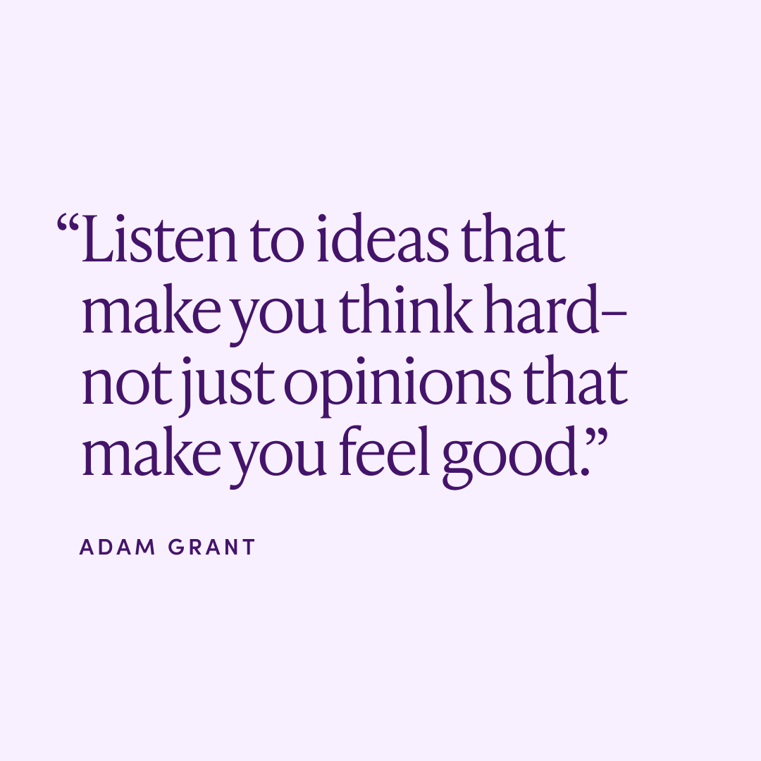 Words of wisdom from <a href="/AdamMGrant/">Adam Grant</a> 💜