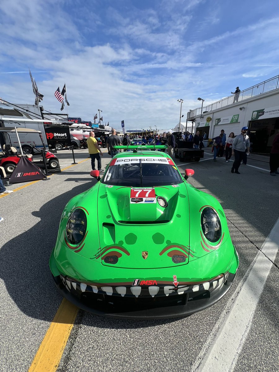 Are you ready to Rawr? We are! Spike and Rexy are headed to pit lane for the first test session of the 2024 <a href="/IMSA/">IMSA</a> season!

⏱️: scoring.imsa.com
#Roar24