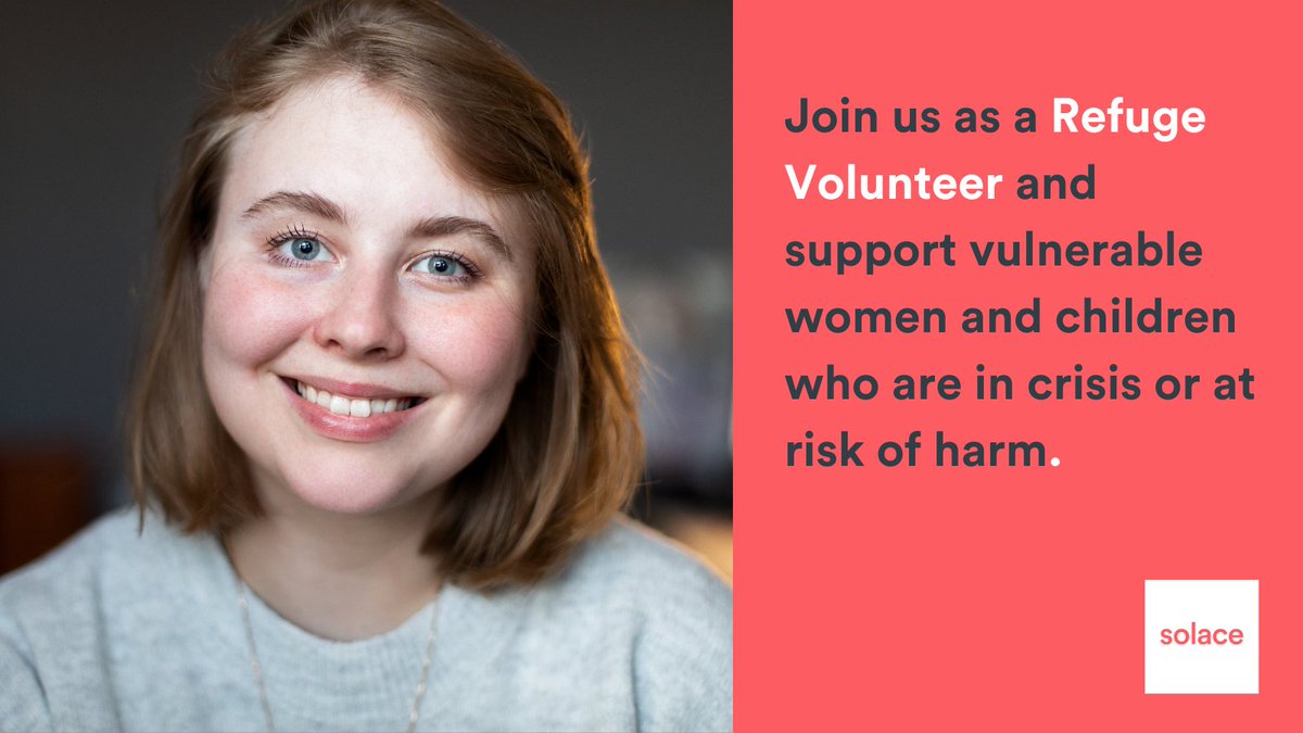We're looking for a reliable & organised volunteer to assist our staff team in our Bexley Refuge. We support vulnerable women & children who are in crisis or at risk of harm. Would you like to play a pivotal role in delivering our services? solacewomensaid.org/vacancy/refuge… #Volunteering