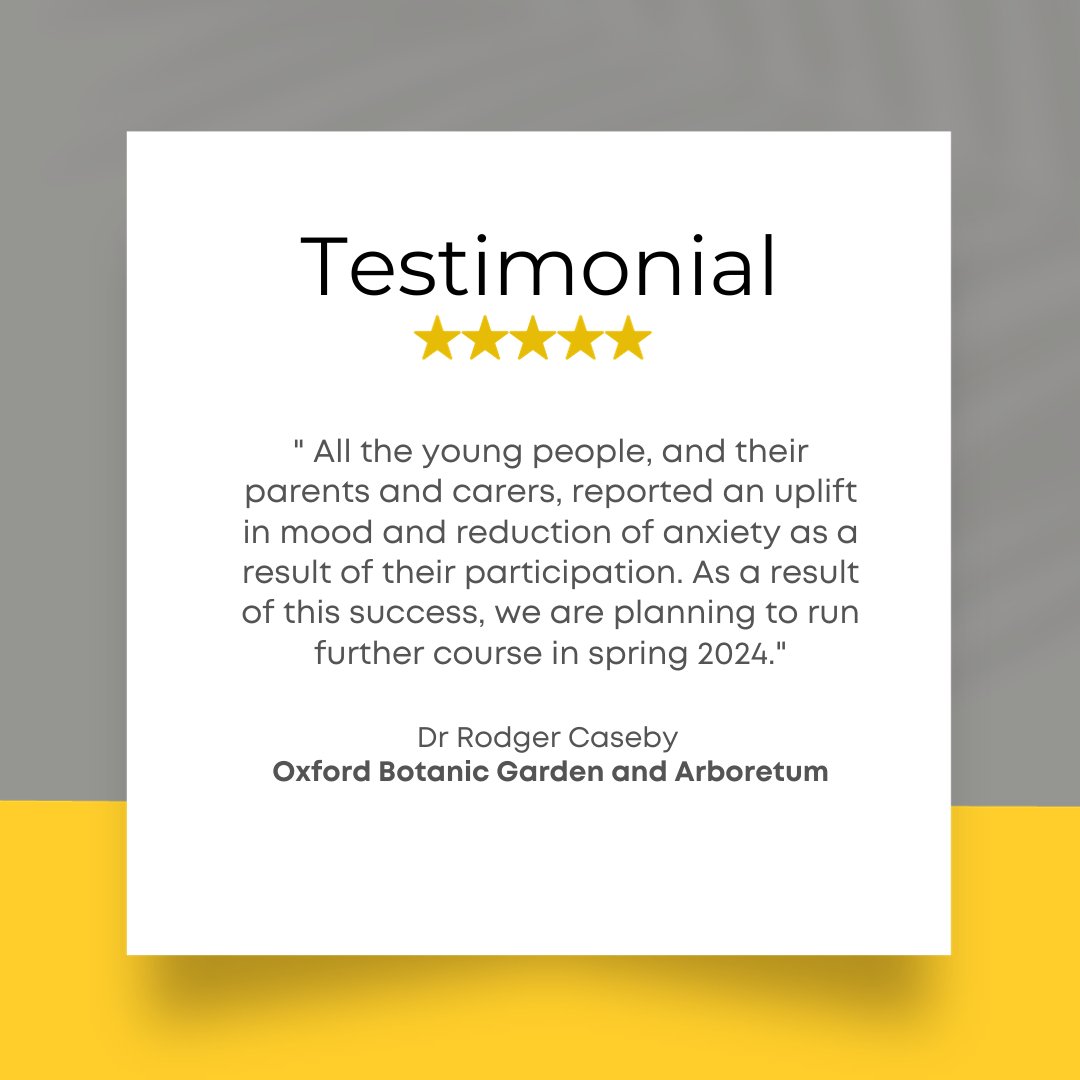 More feedback from Dr Roger Caseby about the wellness walks at Harcourt Arboretum.
⁠
Looking for wellness support sessions for a youth organisation or social project? Come chat to us and find out more through the link in our bio!⁠