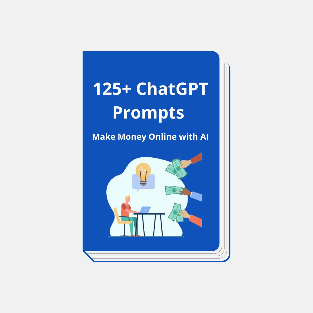 Zephyr_hg's tweet photo. ChatGPT turns ideas into money.

Knowing the right prompts is key.

That's why I'm giving away my 125+ ChatGPT Prompts to Make Money Online with AI

Next 48hrs, it's FREE!

To get it, just:
→ Like
→ Comment "GPT"
→ Follow me (So I can DM) https://t.co/C9FwZOFBJi