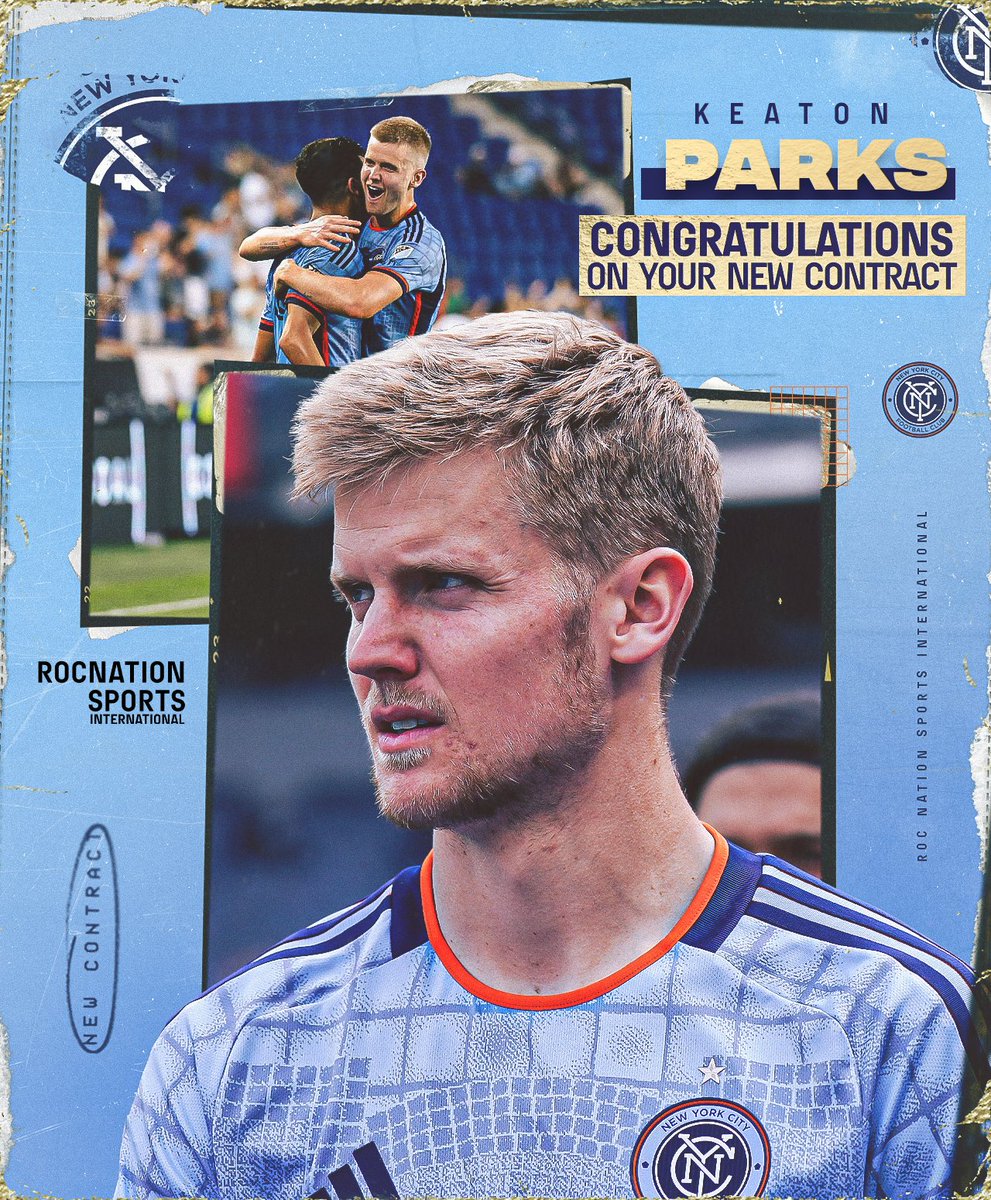 Congratulations to @keaton_parks on your new contract at New York City FC 🗽💎