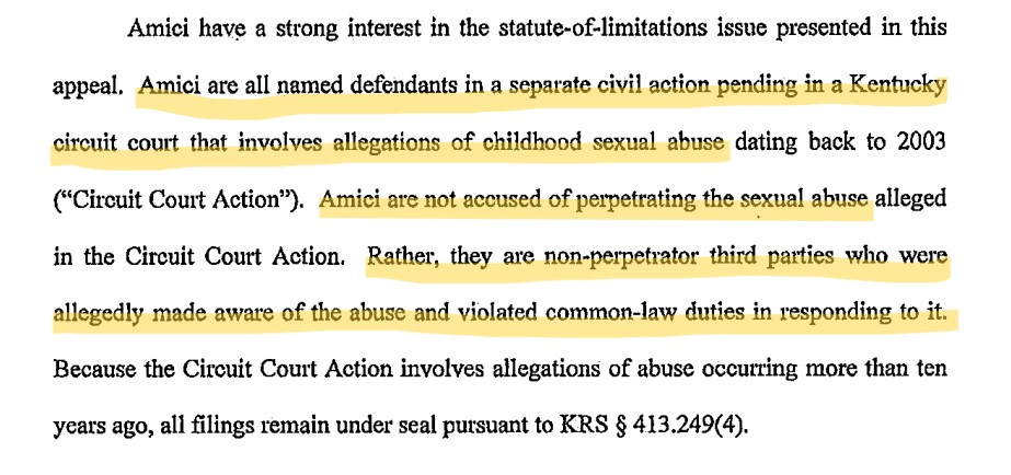 ChristaBrown777's tweet image. Still angry about that #AmicusBrief? In SBC&apos;s own words, they filed it b/c of @freedomsbride lawsuit, also in KY. But HER case is under seal, meaning the filings are kept hidden. Reporters can&apos;t see.

If SBC cared about transparency &amp;amp; #SBCtoo survivors, they&apos;d move to unseal it.