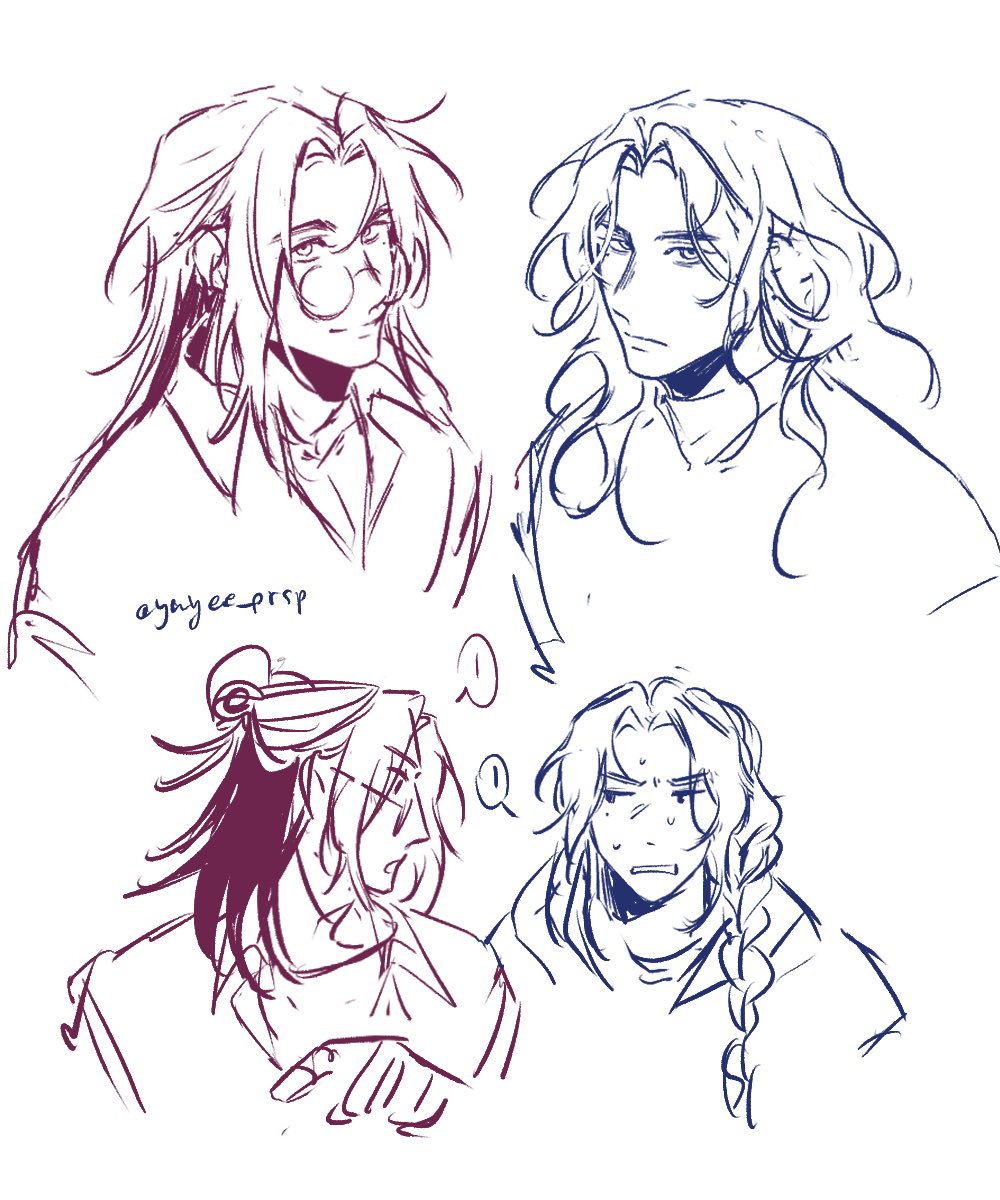 Long haired twins 