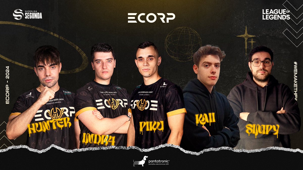 ¡Este es nuestro roster para la #SuperligaSegunda de <a href="/LVPesLoL/">Superliga Domino's - League of Legends</a>!