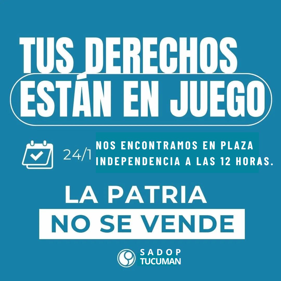 SADOP Tucumán tweet media