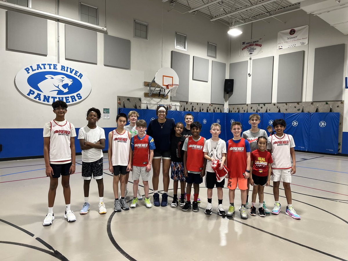 ColoradoPremier's tweet photo. @HanaBelibi (former EYBL player and current Harvard commit) assisted as a coach at Premier Skills Academy last night! Players had a great time learning from her. https://t.co/WZwO9n0Xqa