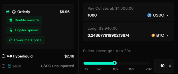Orderly Network integration has been made on <a href="/LogX_trade/">LogX 🪵</a> 

You can directly select <a href="/OrderlyNetwork/">Orderly</a> route while trading, so you farm both Orderly and LogX airdrop 

To be honest, I don't expect LogX airdrop to be really good, but it will cover part of the gas fees used to farm