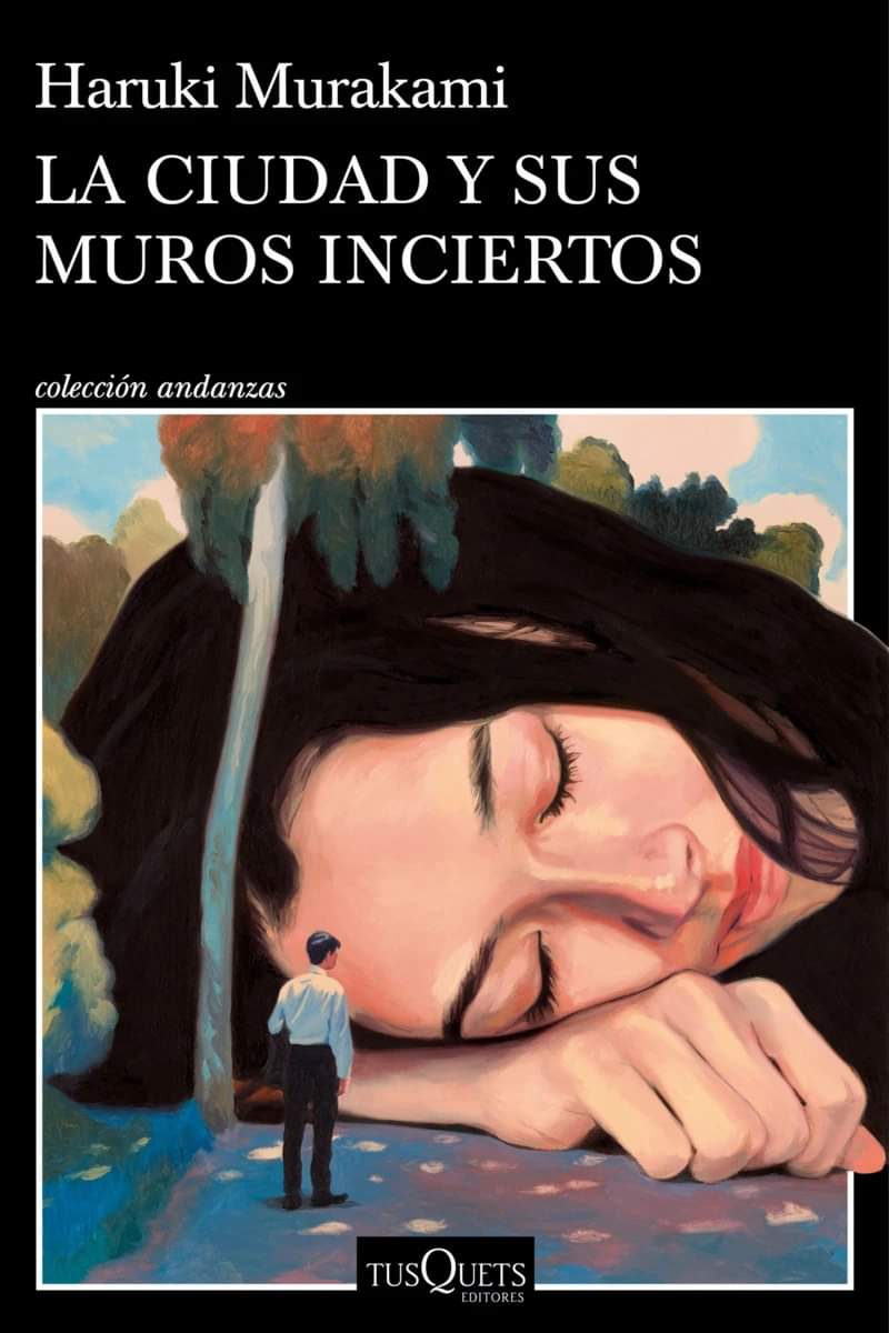 Qué bonita está la portada del nuevo libro de #HarukiMurakami traducido al castellano. Tiene un toque de todo un poco:
Jazz, una historia de amor de dos jóvenes llamados Boku y Kimi que se traducen como tú y yo.  

Ya quiero que sea 13 de marzo. 
#LaCiudadYSusMurosInciertos.