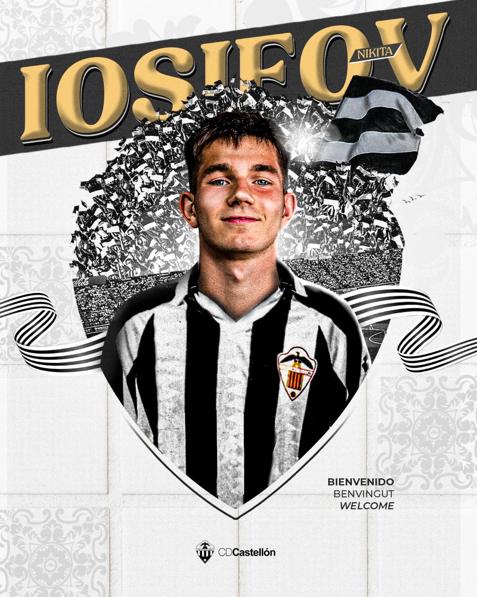 🆕✍️ Nikita Iosifov, nuevo jugador del CD Castellón ℹ️ bit.ly/422tZfn #PPO👂