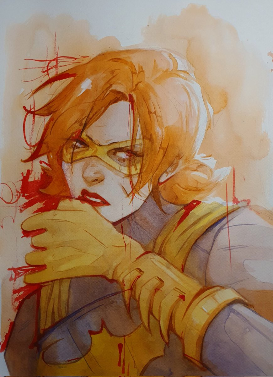 qxelsart's tweet photo. #barbaragordon #Batman #art 

Im back again, uni is stressing me out so I couldn't draw much but hoping to get back at it again 😭 https://t.co/XcwUl97vzE