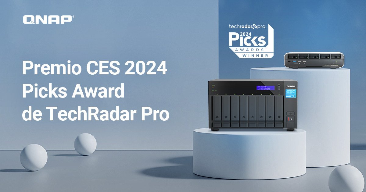 Qnap_LA's tweet image. 🏆 ¡Estamos encantados de anunciar que nuestro NAS TVS-h874T y el NASbook TBS-h574TX han ganado el premio CES 2024 Picks Award de TechRadar Pro!
📍 TVS-h874T: qnap.to/5jkzd8
📍 TBS-h574TX: qnap.to/5gtv5r
qnap.to/5jkzbs
