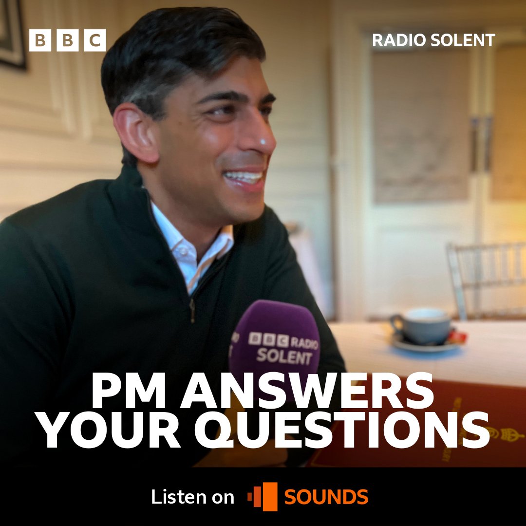 Prime Minister, Rishi Sunak, spoke to Alun Newman on BBC Radio Solent. ➡️ bbc.in/3vLesVm