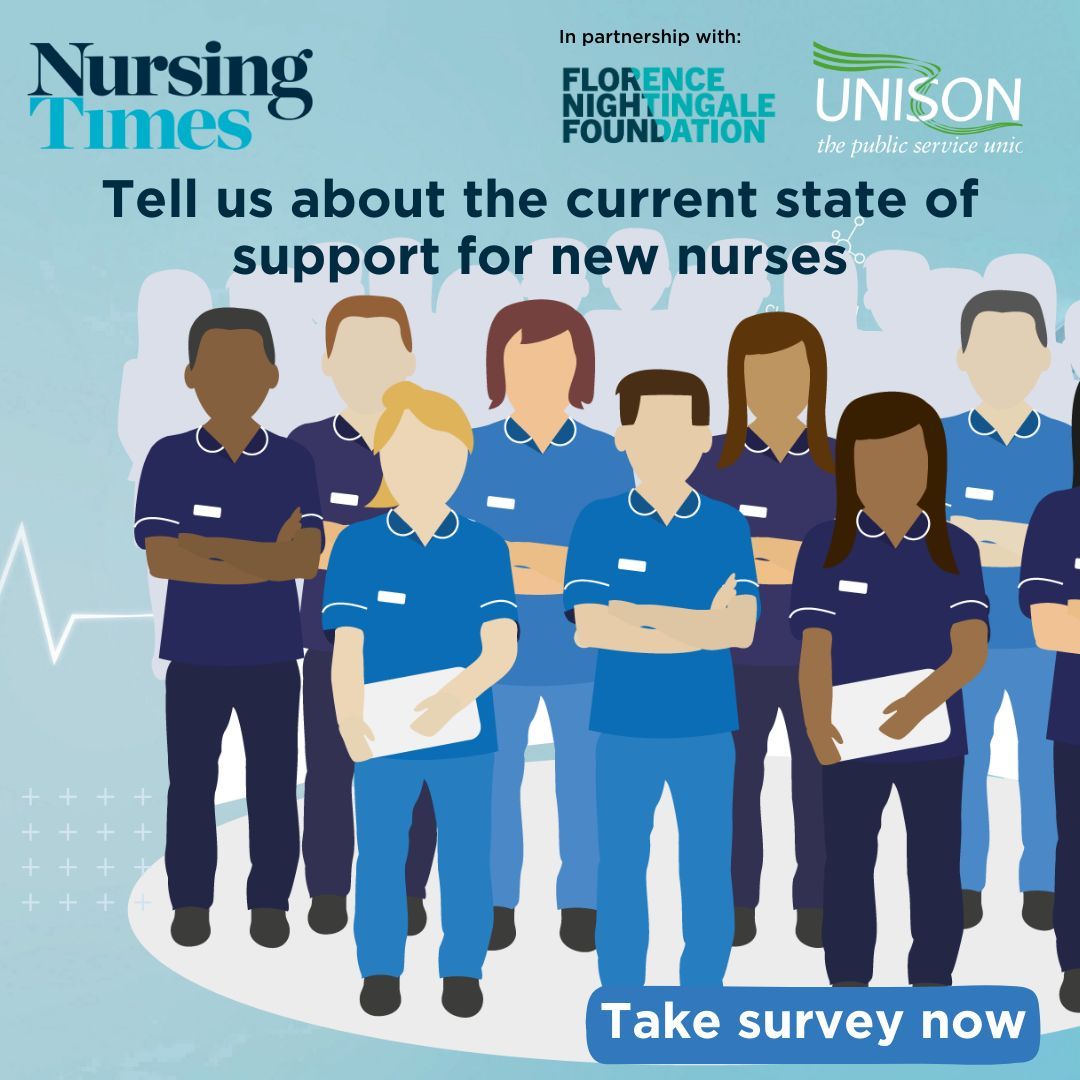 Tell us about the current state of support for new nurses. UNISON in partnership with @NursingTimes @FNightingaleF wants to hear your experience of starting in your new employment. Take the survey now ➡️ unsn.uk/3vt5hc0