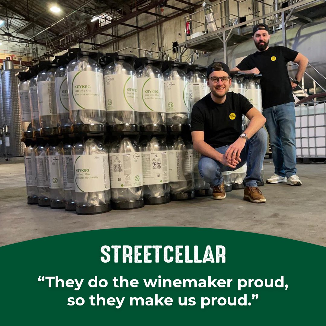 Blushing from StreetCellar's praise 😊: "Happy to serve wines from KeyKeg, just as intended by the winemaker." 🍷

We’re all about preserving taste &amp; honouring passion at KeyKeg. 🌟

Happy weekend, everyone! 🎉✨

#KeyKeg #WineLovers