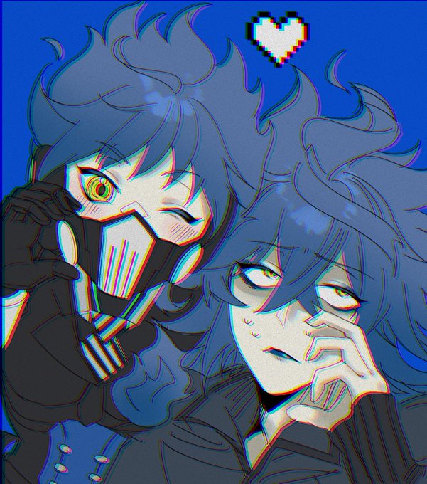 「blue hair brothers」 illustration images(Latest)