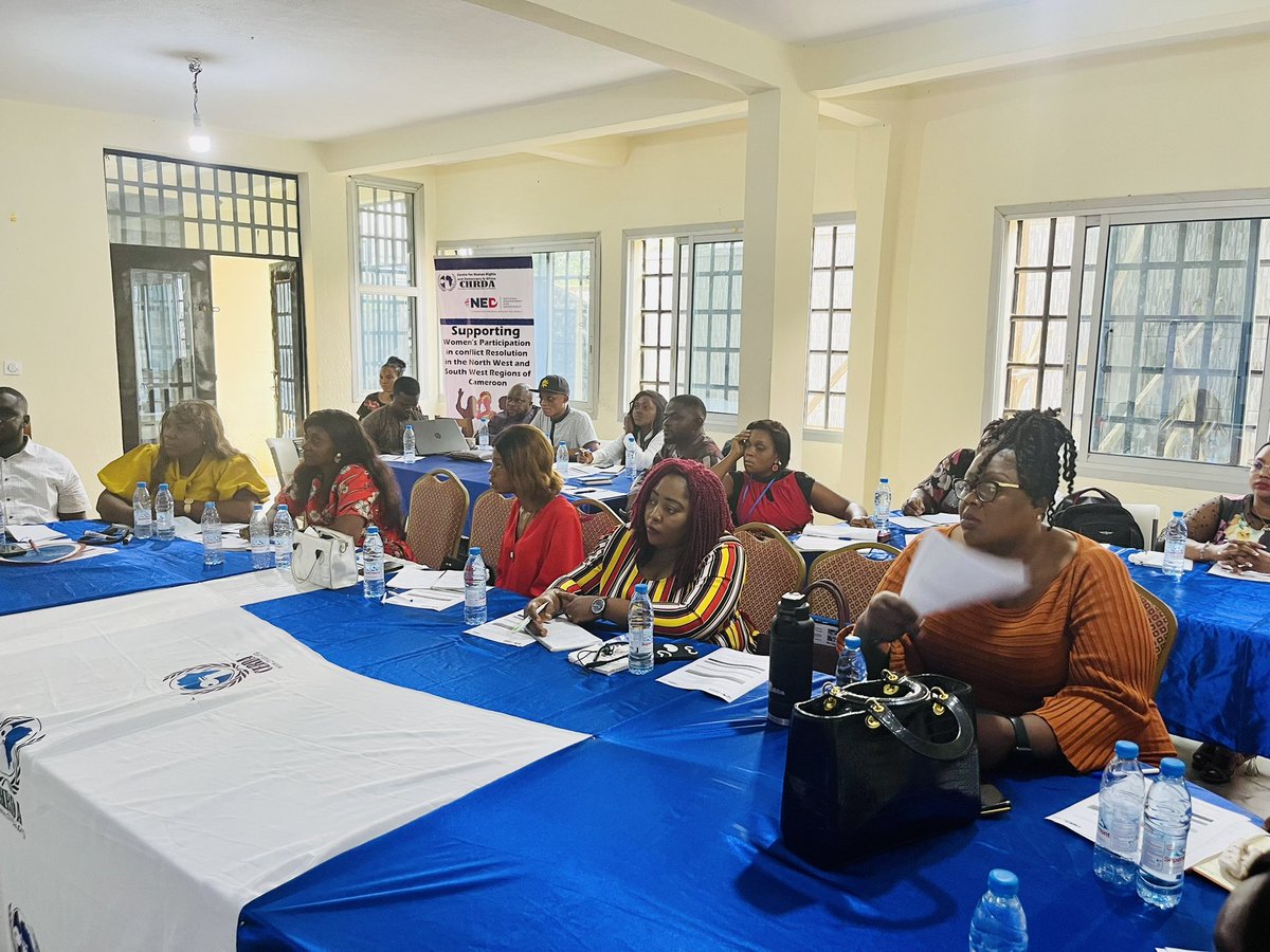 chrda_africa's tweet photo. Reiterating on the importance of women’s participation in peace processes and civic engagement, from their local communities to national and international spaces! @NEDemocracy
#chrda https://t.co/lEenxFiSt8