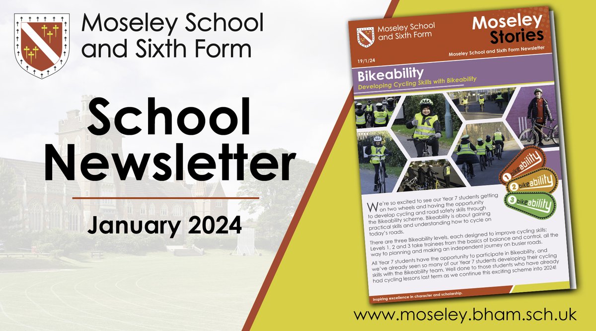 Please read the new edition of our school newsletter, for all the latest information & stories from Moseley School and Sixth Form. Available on our website now: moseley.bham.sch.uk/wp-content/upl…