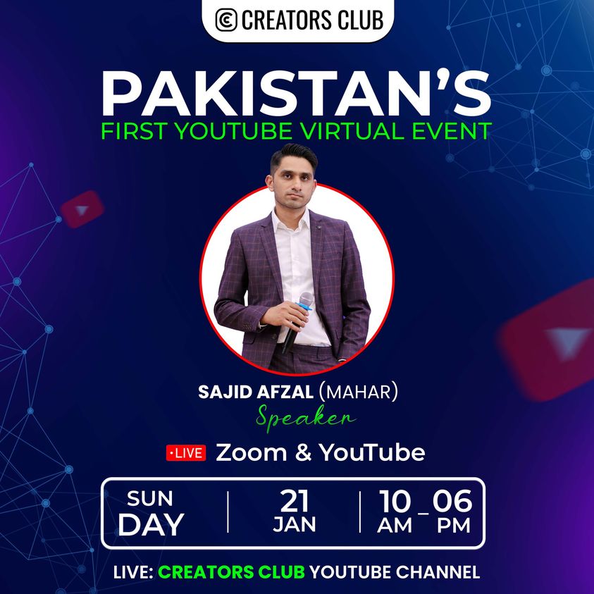 #CreatorsClubYtVirtualEvent 
Jan 21st: Transform your YouTube channel. Join for free. #CreatorsClubYtVirtualEvent #CreatorsClub
#viralvideo
#MissileAttack
#Icedistribution
#ووٹ_صرف_کپتان_کا
#آئ_آئ_پی_ٹی_آئ
#عمران_کا_پلڑا_بھاری_ہے