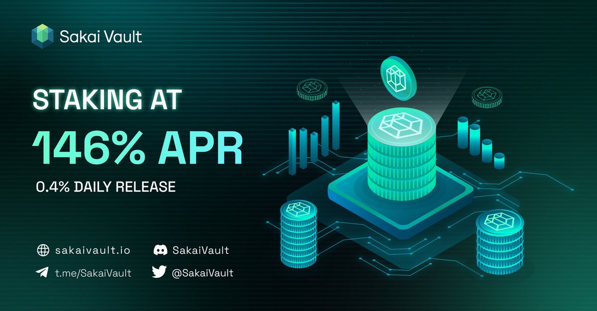 Gems_1000x's tweet photo. $SAKAI π @SakaiVault one of the revolutionary Crypto project out there. Based team sending it hard everyday. Try getting in at dips. Utility and all is already live. This has big potential
https://t.co/k6FUQlPuNM
$SAKAI #SakaiVault #SakaiDao https://t.co/FLZtXDpjhE