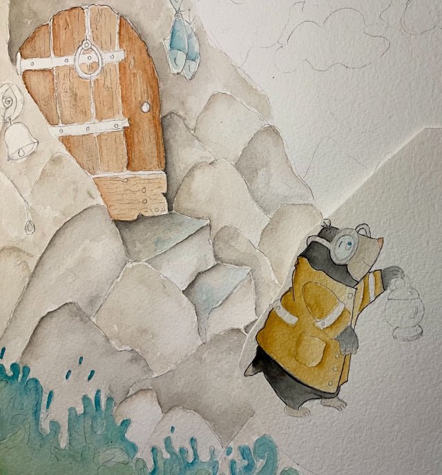 Working on a new children book.
#illusrtationartist #illustration #watercolor #childrenbook #artit