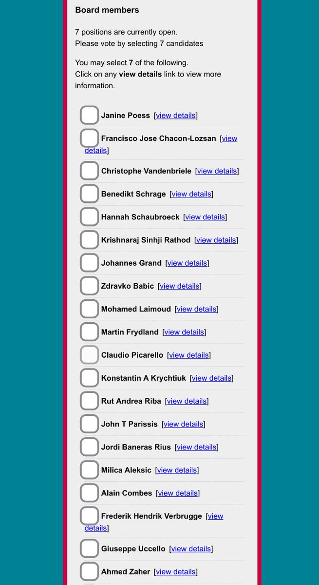 Dear colleagues, friends, lovers of #ACVC, votes are still open, do not waste the opportunity of electing your preferred candidates for the ACVC Board. I’m honored to be among them. Looking forward to be part of this amazing team, bringing new ideas, projects and teamwork 💪🏻😃❤️