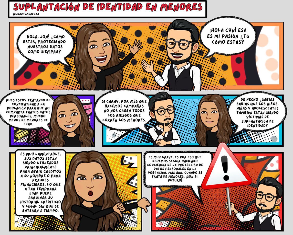 Suplantación de identidad en menores.

<a href="/cynsol/">Cynth.IA Solis ®️</a> 

#SeamosParteDeLaConversación