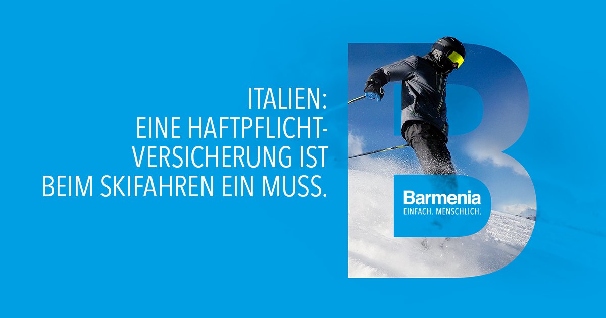 ⛷️In Italien/Südtirol darf nur noch auf die Skipiste, wer einen 𝗡𝗮𝗰𝗵𝘄𝗲𝗶𝘀 𝗲𝗶𝗻𝗲𝗿 𝗽𝗿𝗶𝘃𝗮𝘁𝗲𝗻 #𝗛𝗮𝗳𝘁𝗽𝗳𝗹𝗶𝗰𝗵𝘁𝘃𝗲𝗿𝘀𝗶𝗰𝗵𝗲𝗿𝘂𝗻𝗴 für Sach- und Personenschäden dabei hat. Wer ohne unterwegs ist, muss mit einem Bußgeld rechnen. ↗️ow.ly/fFrj50QqjnP