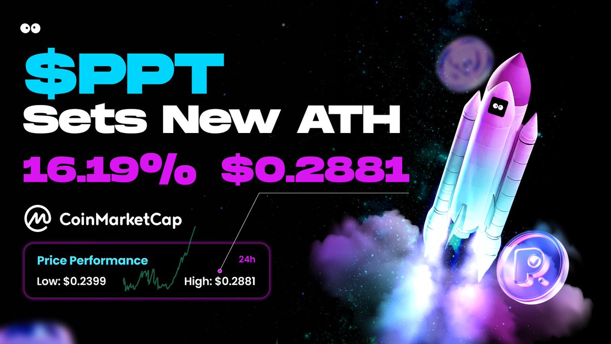 popapp_official's tweet photo. Exciting days for $PPT indeed!🌟 In a massive uptrend for our asset, #PopToken paints a new all-time high on @CoinMarketCap!🚀 This continuous 3-day #pricesurge is only just the beginning! As #Poppers around the world celebrate, the Pop Team is happy to say that more surprises are just around the corner, stay tuned.😉
#PopSocial #SocailFi
