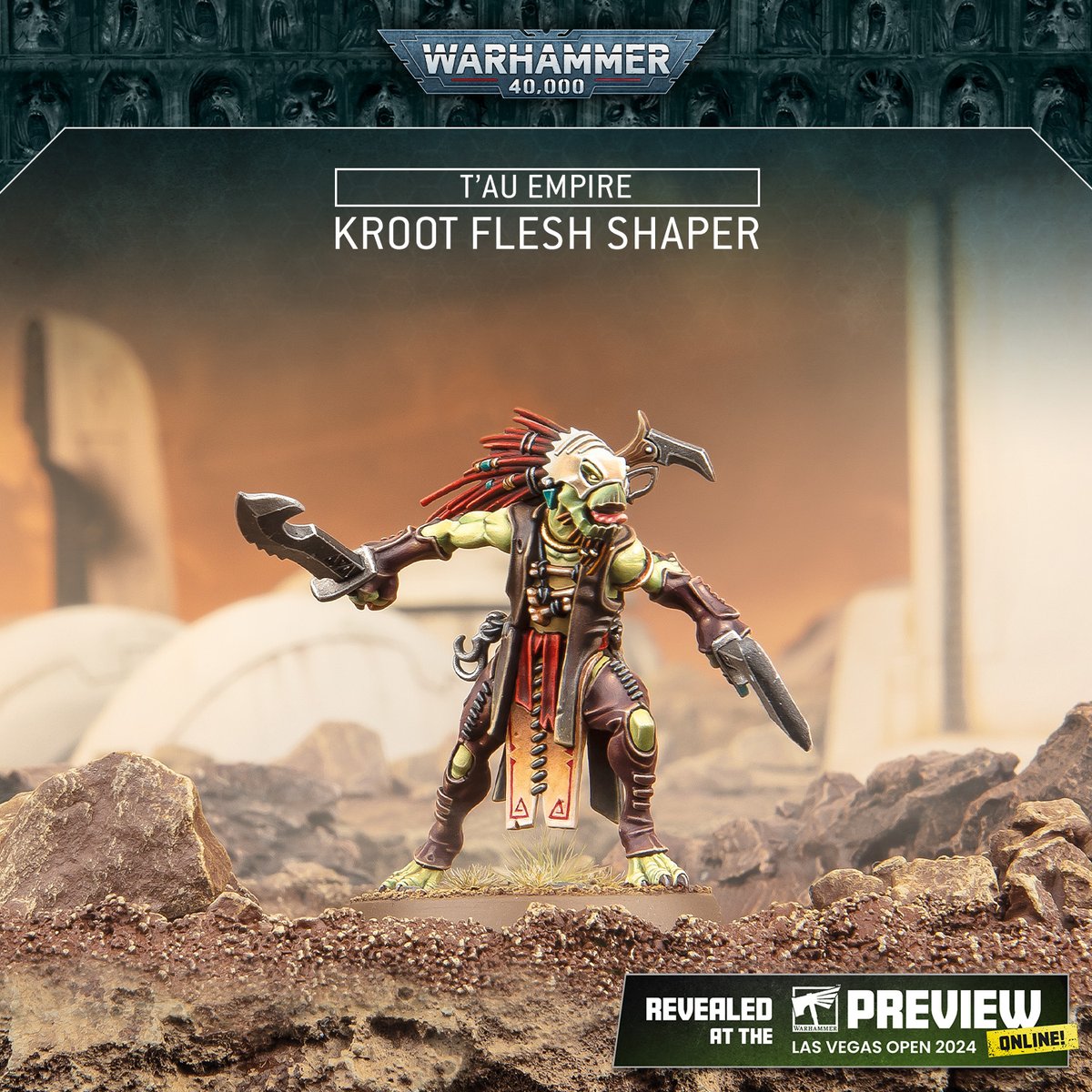 warhammer's tweet photo. Looking for some new re-Kroots? 

Get a closer look at these new miniatures: https://t.co/P6chIDfX1q 

#WarhammerCommunity #LVO2024 https://t.co/uNxVoLcLtn