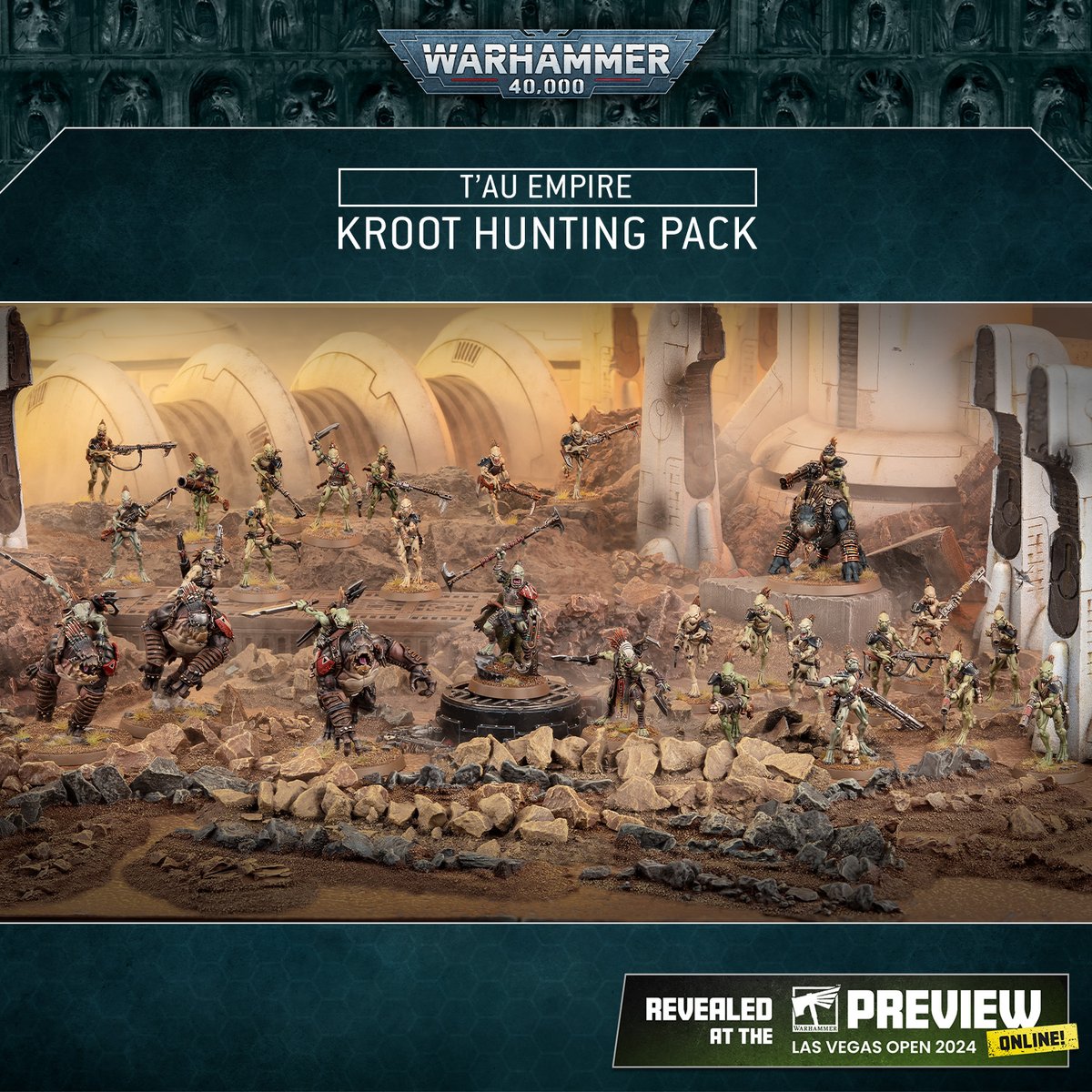 warhammer's tweet photo. Looking for some new re-Kroots? 

Get a closer look at these new miniatures: https://t.co/P6chIDfX1q 

#WarhammerCommunity #LVO2024 https://t.co/uNxVoLcLtn