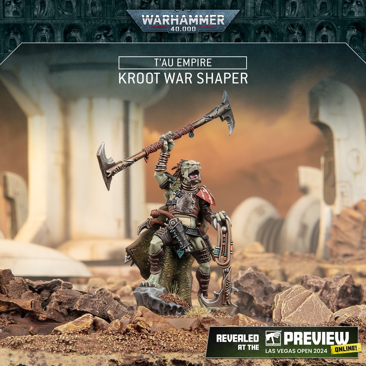 warhammer's tweet photo. Looking for some new re-Kroots? 

Get a closer look at these new miniatures: https://t.co/P6chIDfX1q 

#WarhammerCommunity #LVO2024 https://t.co/uNxVoLcLtn