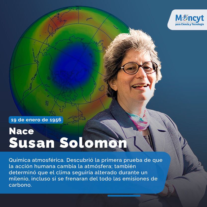 Mincyt_VE's tweet photo. #Efemérides | #19Ene Natalicio de la química, Susan Solomon 👩🏽‍🔬🧪

#IndependeciaPlenaSoberana https://t.co/W6InF5B20z