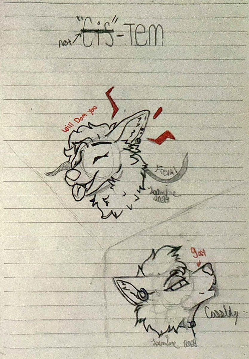 FreyaFusky's tweet photo. Can’t sleep :/ have doodles! 

#furry #furryartist #digitalart #artist https://t.co/P6bDvlj2IN