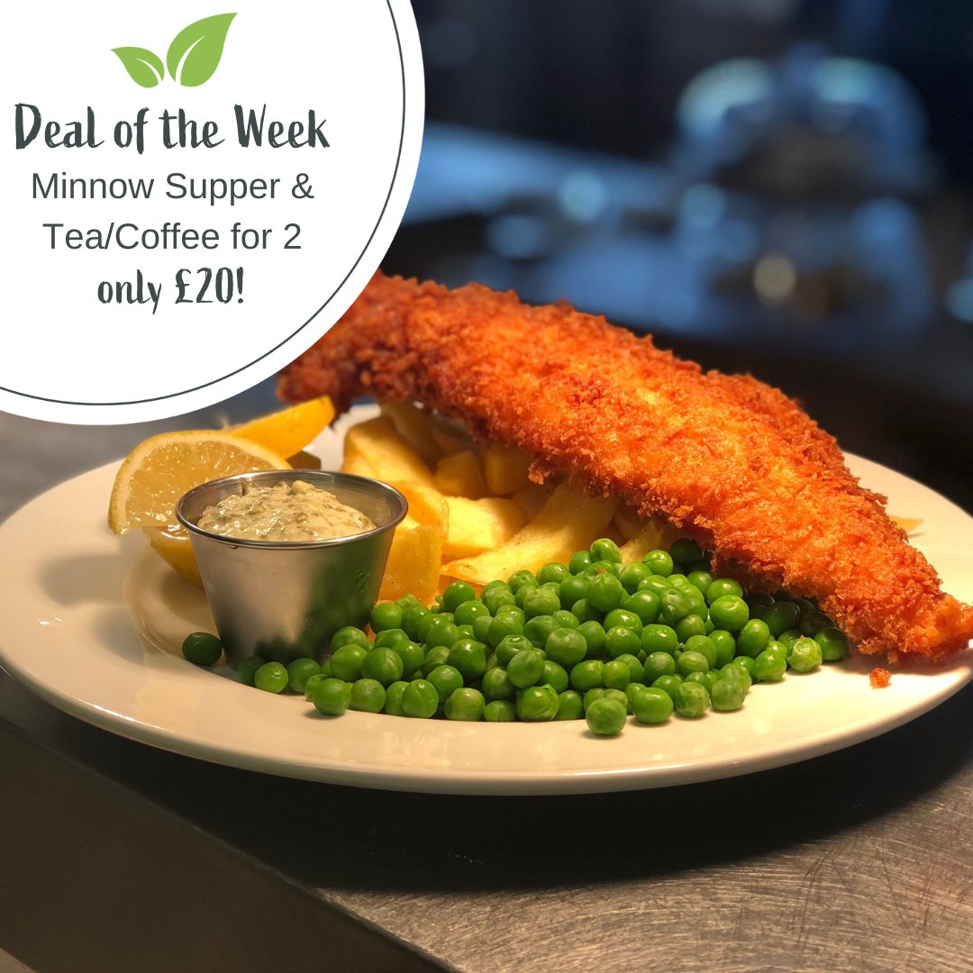 Grab a buddy or your special someone and don't miss out on our Deal of the Week starting from tomorrow! Enjoy a Minnow Supper each, along with your choice of tea or coffee, all for just £20. #DealOfTheWeek #electricvehiclecharging #dogfriendly #northeastabz #familyfriendly