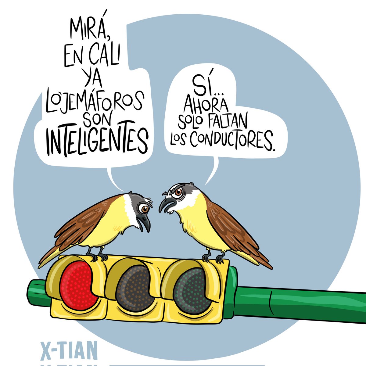 UnCaricaturista's tweet photo. CALEÑOS AL VOLANTE. 
Mi Cali-catura hoy en @PublimetroCol https://t.co/7zZ9wK9OhT
