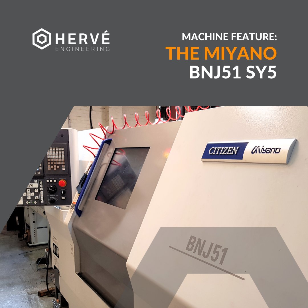 HervePrecision's tweet photo. Introducing the @CitizenCNC MIYANO BNJ51 SY5!

With a 51mm bar feed capacity &amp; #7Axis #SubSpindle, this #MultiAxis #CNCTurning / #Machining centre helps us produce the high quality precision components that we're known for 🙌

View our full #PlantList ➡️ https://t.co/xwT13ODpvS https://t.co/oqSW4HvAWJ