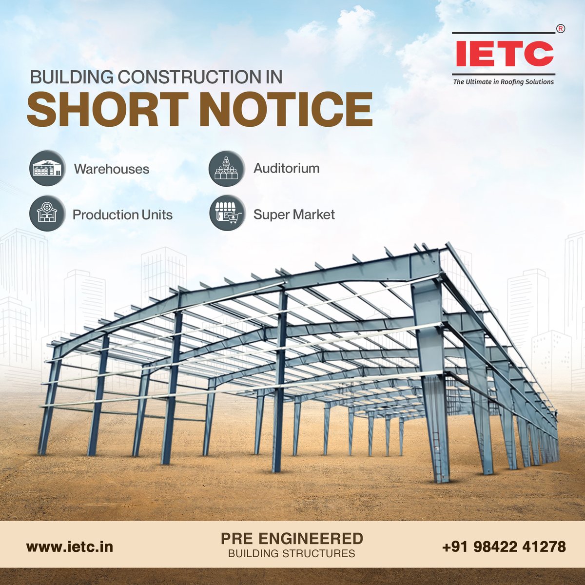 indian_roofing's tweet photo. IETC has the best PEB manufacturing facility and workforce to fulfil your building construction requirements quickly.

https://t.co/uDWGRrgXa8

#PEB #PEBBuildings #PreEngineeredBuildingSystem #PebSteelStructure #builders #buildingproject #Tirupur #IndianRoofing #IETC https://t.co/RrTTOvYDCJ