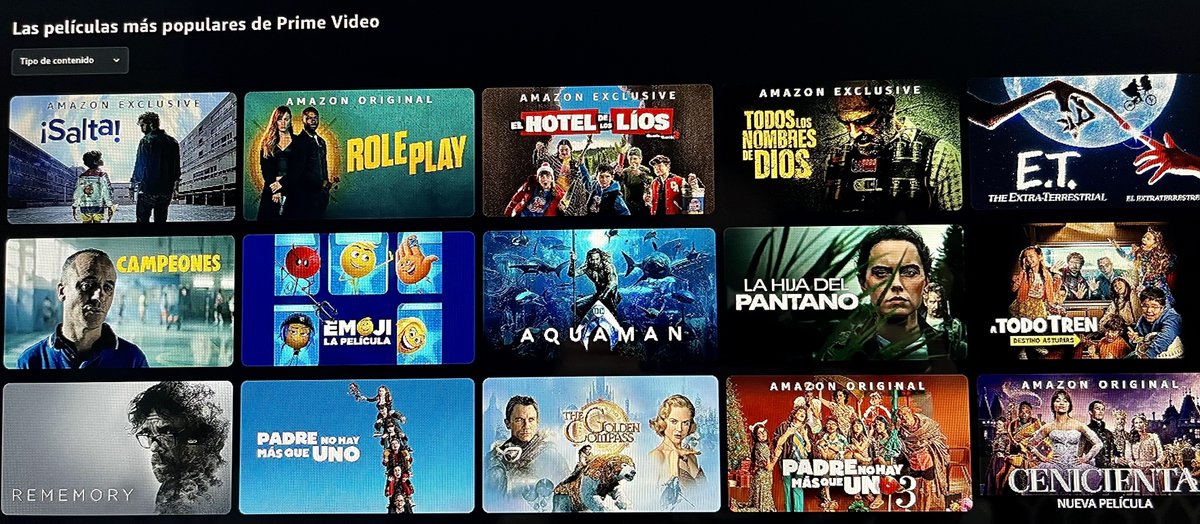BowfingerFilms's tweet photo. #Padrenohaymasqueuno y #Atodotren siguen en el TOP de películas más populares de @primevideoes . Gracias por seguir viéndonos también desde casa. Con esta 🌧 no se nos ocurre mejor plan para disfrutar este fin de semana que mantita y una buena peli🍿 https://t.co/ScNslfPqtk