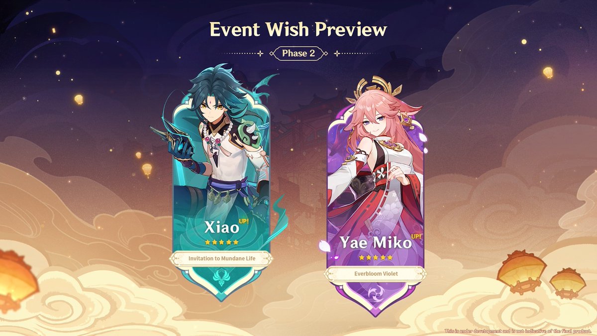 Version 4.4 Event Wishes Announcement #GenshinImpact Phase 1 Boosted Drop Rate for 'Passerine Herald' #Xianyun (Anemo) and 'Physic of Purity' #Nahida (Dendro) Phase 2 Boosted Drop Rate for 'Vigilant Yaksha' #Xiao (Anemo) and 'Astute Amusement' #YaeMiko (Electro) Gaming will…