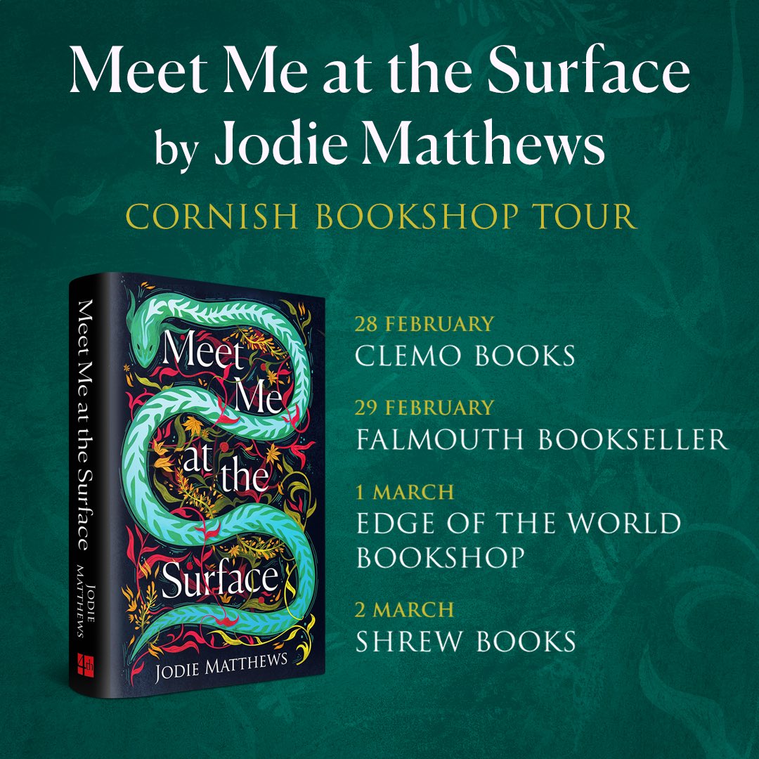 Here are all the dates for my Cornish book tour for Meet Me At The Surface - I’m so excited for the trip home, to spend time where the book was set, and to visit all these gorgeous indies. I can’t wait to meet fellow Cornish readers too! Tickets in bio xo