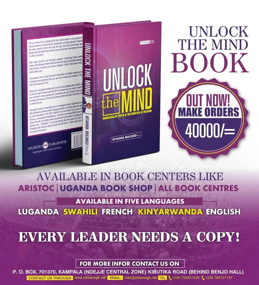 JohnBolingo's tweet photo. Do you want to Excell! To overcome challenges? Get a copy " UNLOCK THE MIND" this book will totally unlock your mind, it is available in all bookshops in Kampala. You can also get a soft copy om https://t.co/aVGXmLqM67 https://t.co/fLhxURVtfO